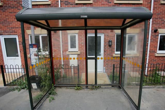 The home with a bus shelter on its doorstep in Langley Mill