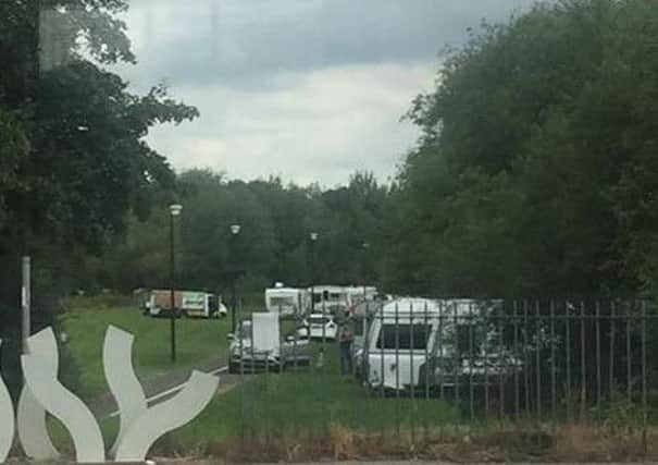 Travellers had set up camp at Storforth Lane before leaving on Monday. Pic: Stacy Pykett