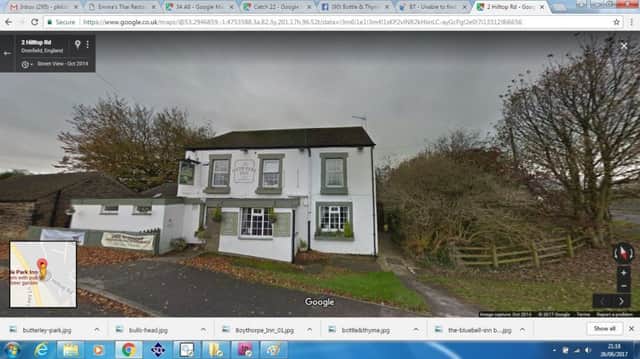 Hyde Park Inn: 2 Hilltop Road, Dronfield, S18 1UH. Picture: Google Maps