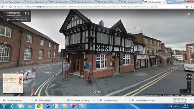 Spa Lane Vaults: 34 St Marys Gate, Chesterfield, S41 7TH. Picture: Google Maps