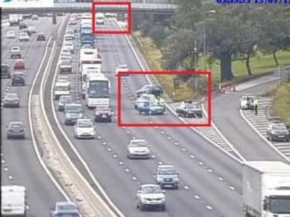 Emergency services have dealt with two crashes on the M1 this morning.