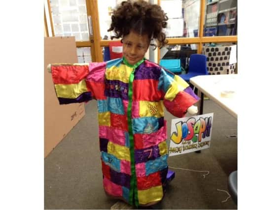 Keep your eyes peeled for this multicolour coat, which has been stolen.