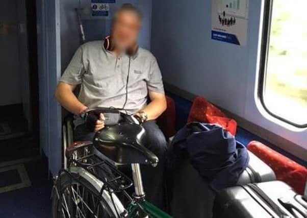 The forces veteran was left with the baggage and bikes on an East Midlands Train after the wheelchair seat he had booked was taken by another passenger.