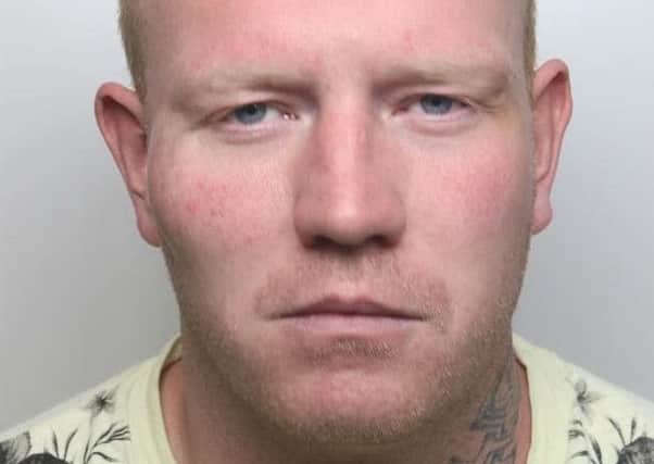 Pictured is Ian Watson, 31, of Chester Street, Chesterfield, who was jailed for 14 weeks for two assaults and harassment.