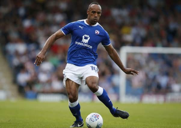 Chris O'Grady of Chesterfield during the pre season friendly at the Procact Stadium, Chesterfield. Picture date: July 18th 2017. Picture credit should read: Simon Bellis/Sportimage