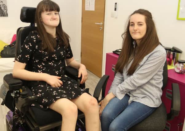 Ellie Simpson and her friend Lucy Martin who will act as an ambassador for CP Teens