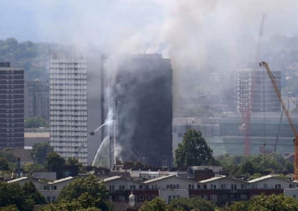 Grenfell tower in West London