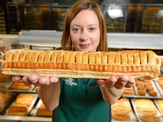 The foot-long sausage roll is now on sale at Morrisons in Chesterfield.