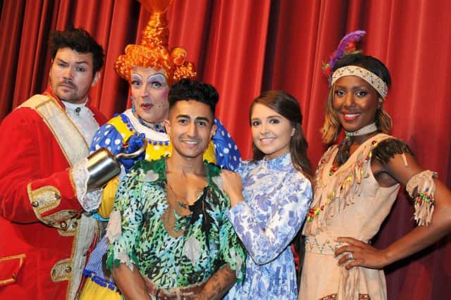 Peter Pan launch.
Anthony Sahota as Peter Pan, Sam Attwater as Captain Hook, Philip Day as the Dame, Lucy Edge as Wendy and Kelli Young as Tiger-Lilly.