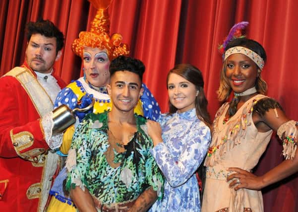 Peter Pan launch.
Anthony Sahota as Peter Pan, Sam Attwater as Captain Hook, Philip Day as the Dame, Lucy Edge as Wendy and Kelli Young as Tiger-Lilly.