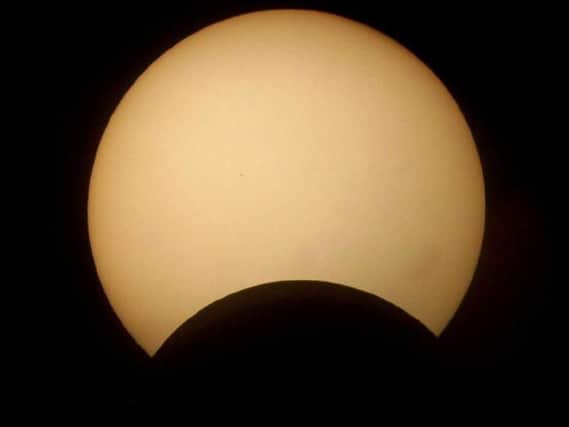 There will be a partial solar eclipse tonight.