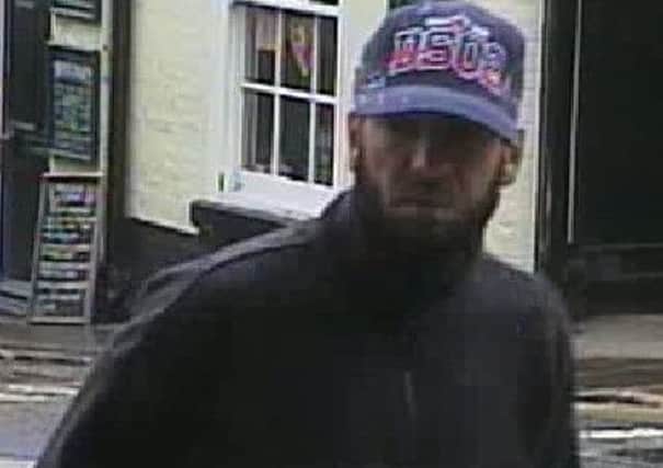 Derbyshire Police would like to speak to this man after a bank card was stolen in Chesterfield