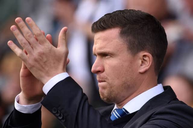 Chesterfield's manager Gary Caldwell