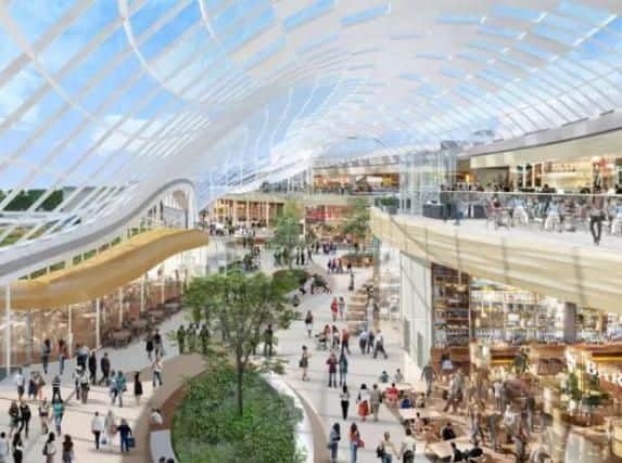 The leisure hall will have more shops, restaurants and a new cinema.