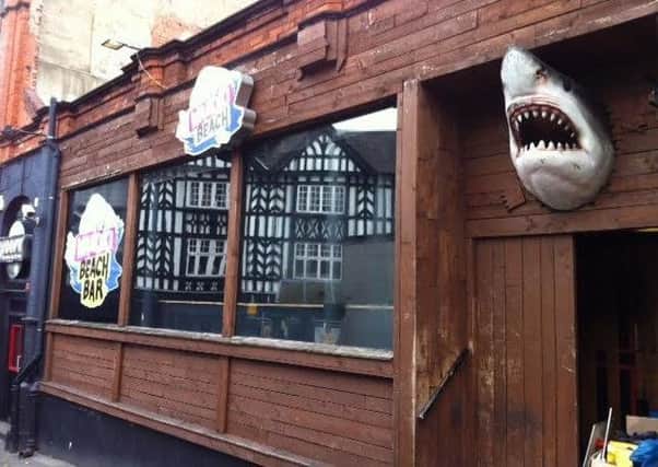 Pictured is the Beach Bar, on Church Walk, off Stephenson Place, Chesterfield.