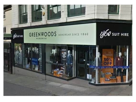 Greenwoods' store on Packers Row, Chesterfield.