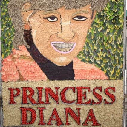 Princess Diana well dressing at Chesterfield Market.