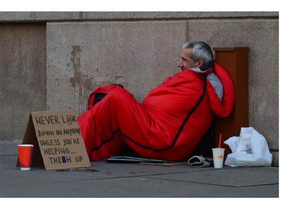 Chesterfield MP Toby Perkins is concerned about the number of people sleeping rough on the town's streets.