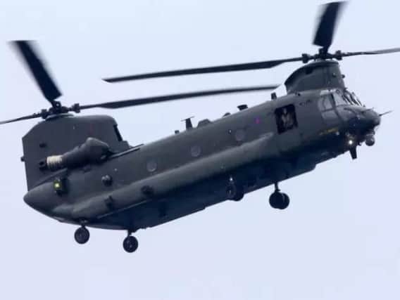 There have been a number of sightings of Chinook helicopters over Sheffield in recent weeks