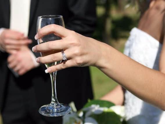 The couple have asked guests at their wedding in Derbyshire next year to pay.