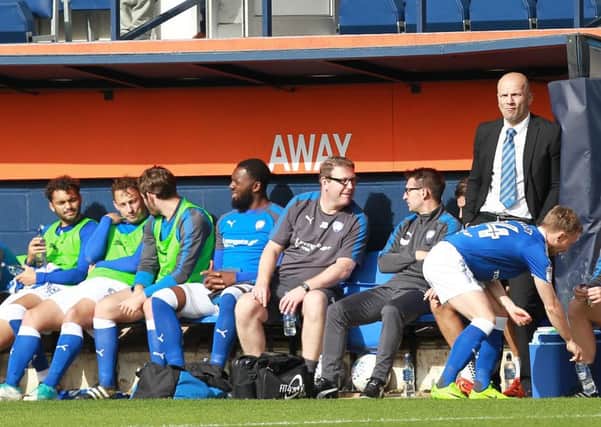 Picture by Gareth Williams/AHPIX.com; Football; Sky Bet League Two; Luton Town v Chesterfield; 23/09/2017 KO 15.00; Kenilworth Road; copyright picture; Howard Roe/AHPIX.com; Guy Branston takes his place in the away dugout at Luton