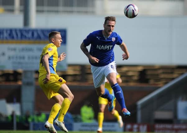 FOOTBALL Chesterfield FC v Exeter at Proact Stadium. Pictured is Liam Cooper.