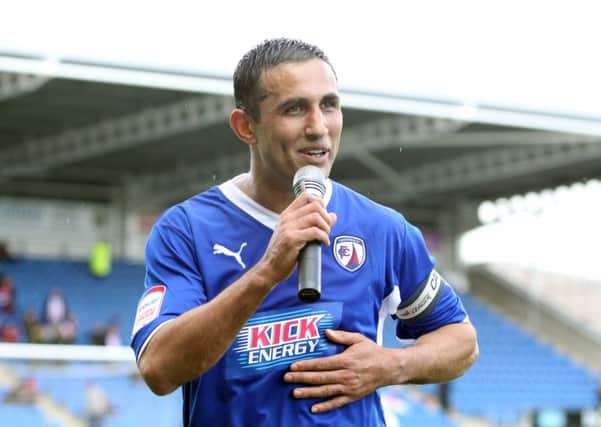 Jack Lester speech at Chesterfield's last game of season