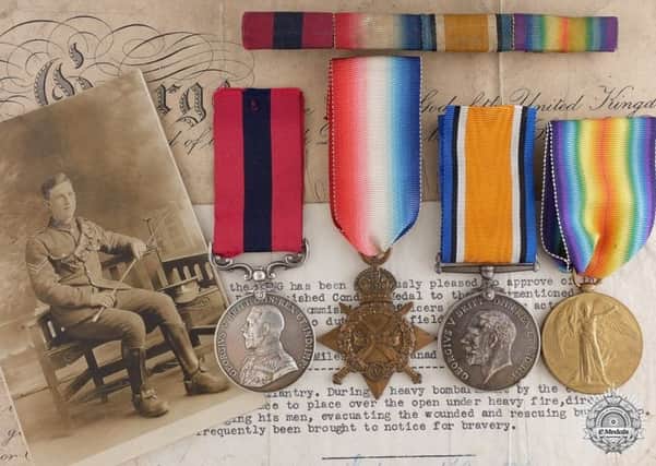 Henry Miles' war medals.