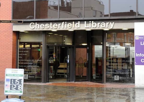 Chesterfield Library entrance.