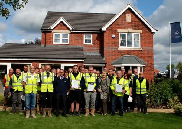 Wheeldon Homes celebrate a hat-trick of award wins at the National House Building Council (NHBC) awards