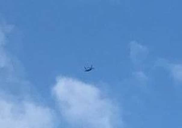 An RAF Chinook CH47 was spotted over Chesterfield. Picture Jade Marie Bunting
