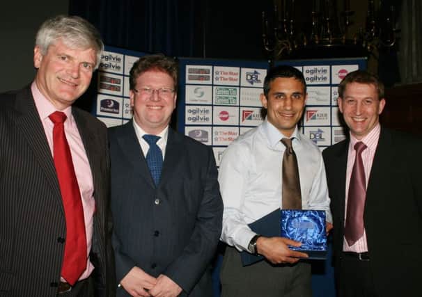 Chesterfield Player of the Year - Jack Lester, with John Duncan, Phil Tooley & Simon Bullen