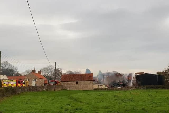 The aftermath of the fire.