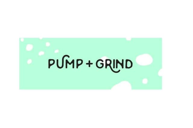 The Pump + Grind logo.