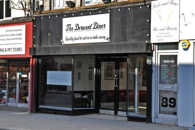 Paul Harley's new cafe on High Street, called the Derwent Diner, which he has moved to from his previous Market Lunchbox cafe.