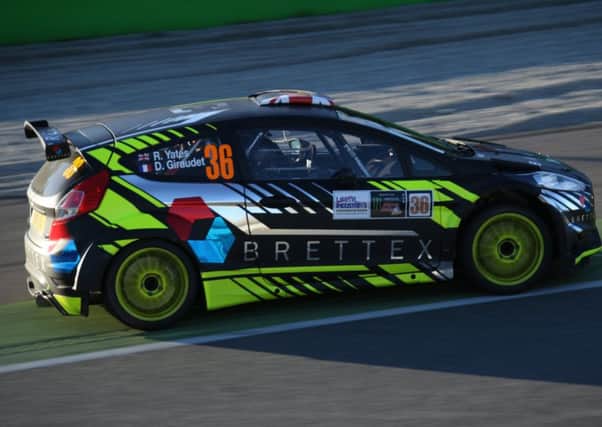 Chesterfield driver Rhys Yates in action at the Monza Rally Show in Italy. (PHOTO BY: Olonia Corse)