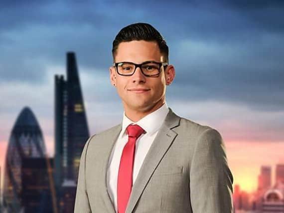 Andrew Brady, of Dronfield, was fired by Lord Sugar on last night's episode of The Apprentice. Pictured supplied by BBC.