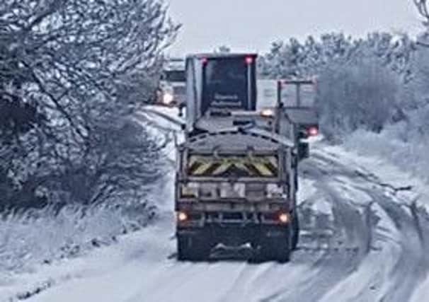 The A515 Ashbourne to Buxton Road is blocked because of bad weather. Picture Jon Davies