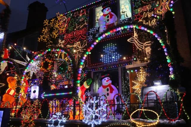The impressive festive house on North View Street, Bolsover. Picture by Jason Chadwick.