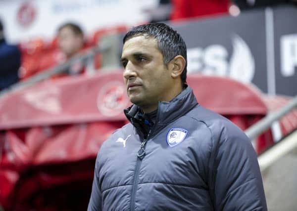 Chesterfield manager Jack Lester before the Checkatrade Trophy match between Fleetwood Town and Chesterfield at Highbury Stadium, Fleetwood on Tuesday 5th December 2017. (Credit: Howard Roe | AHPIX )
Â©AHPIX
Tel: +44 7973 739229