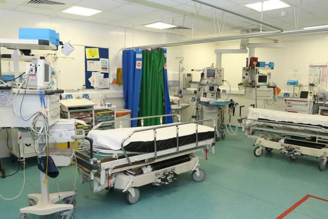 Chesterfield Royal, A+E, resuscitation room