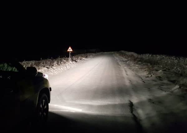 Derbyshire Road Police urge people to take care on thehigher roads in the Peak District. This was the state of play earlier on the Via Gelia & roads near Monyash.