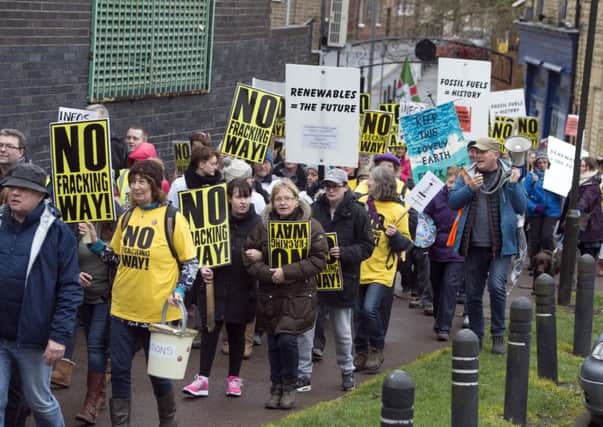 Anti-fracking campaigners from Eckington and Marsh Lane after INEOS outlined plans to drill in the area