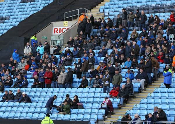 Picture by Sam Mallorie-Williams/AHPIX.com; Football; Sky Bet League Two; Coventry City v Chesterfield FC; 01/01/2018 KO 15.00; Ricoh Arena; copyright picture; Howard Roe/AHPIX.com; Chesterfield fans at Coventry