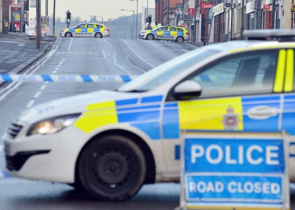 Sheffield Road was cordoned off on Tuesday as part of an investigation by counter terrorism police