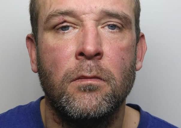 Pictured is Richard Musgrove, 37, of Talbot Crescent, Hasland, Chesterfield, has been jailed for 18 weeks after he breached a Criminal Behaviour Order and a suspended sentence order.