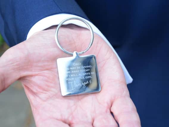 A silver keyring, which had been a gift from a woman to her father on her wedding day was stolen during one of the burglaries.