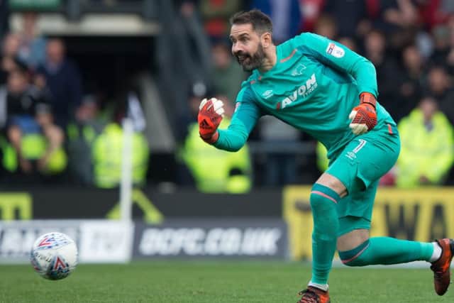 Derby County vs Nottingham Forest - Scott Carson of Derby County - Pic By James Williamson