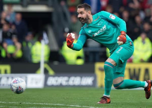 Derby County vs Nottingham Forest - Scott Carson of Derby County - Pic By James Williamson