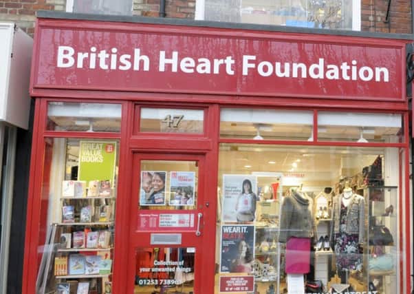 Some of the charity shops in Lytham.  BHF and Oxfam.